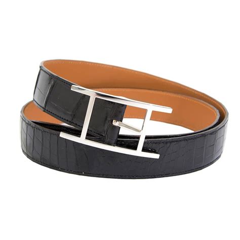 crocodile belt Hermes